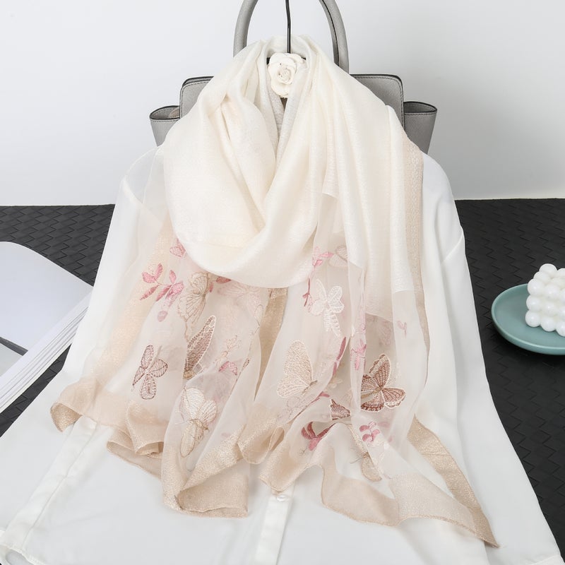 Women'S Silk Scarf All-Match Korean Style Light Luxury Style Yiwu High-Grade Silk Scarf Universal Scarf - Image 3